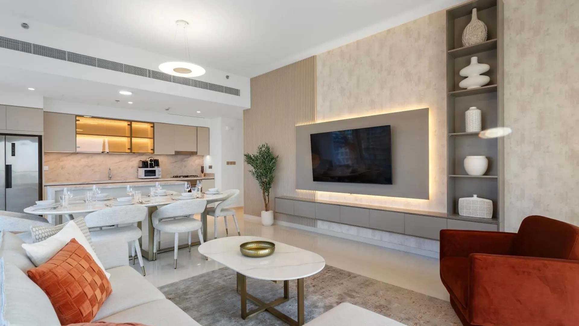 Seaview Living 2 Bedroom - Grand Bleu By Elie Saab Dubai Apartment